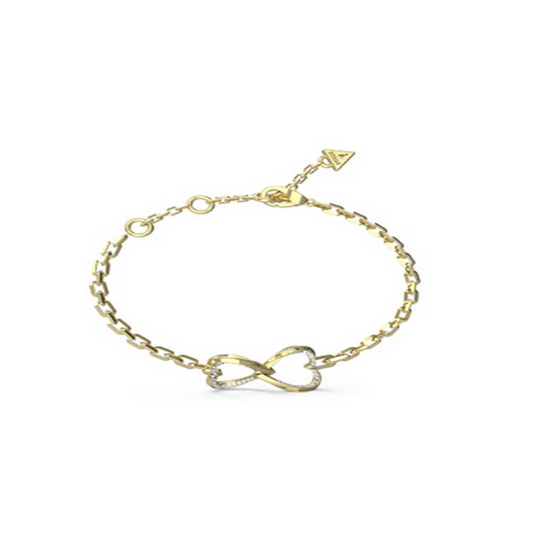 Ladies Mon Amour Two Hearts Bracelet UBB04618YGLGuess JewelleryUBB04618YGL