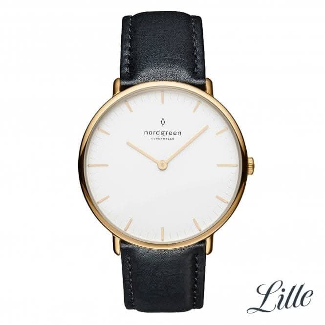 Ladies Native Leather Gold 32mm Watch NR32GOLEBLXX