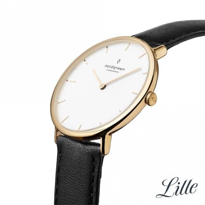 Ladies Native Leather Gold 32mm Watch NR32GOLEBLXX