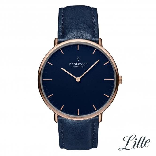 Ladies Native Leather Rose Gold 32mm Watch NR32RGLENANA