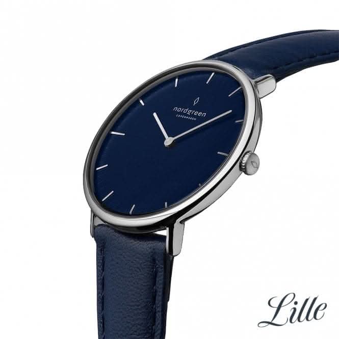 Ladies Native Leather Silver 32mm Watch NR32SILENANANordgreenNR32SILENANA