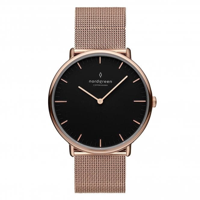 Ladies Native Mesh Rose Gold 32mm Watch NR32RGMEROBLNordgreenNR32RGMEROBL