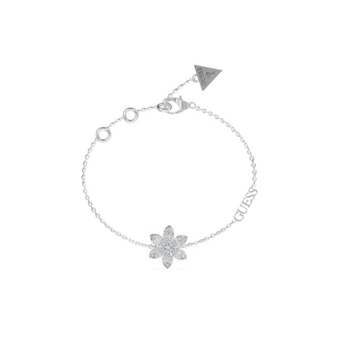 Ladies Pave Flower Bracelet UBB04144RHSGuess JewelleryUBB04144RHS
