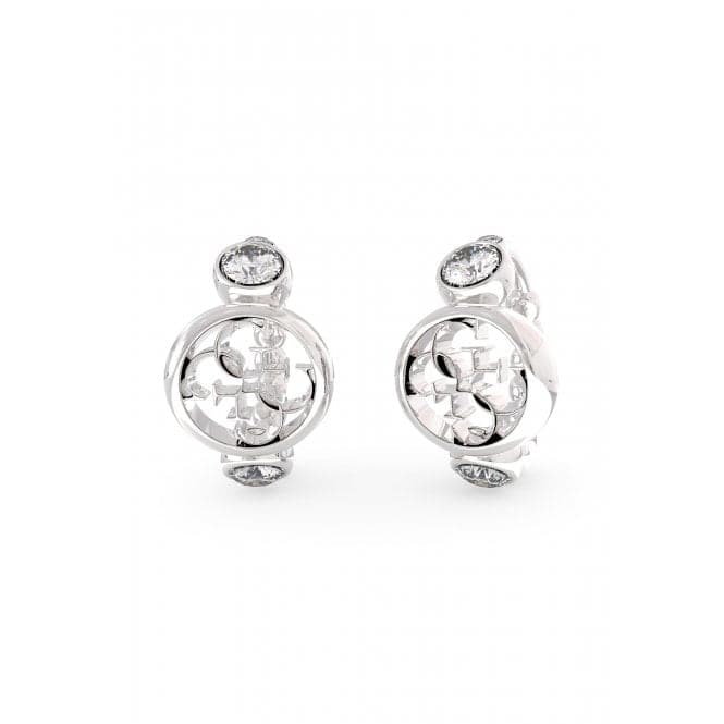 Ladies Perfect Illusion Silver Crystal Earrings UBE03373RHGuess JewelleryUBE03373RH