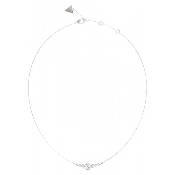 Ladies Perfect Illusion Silver Crystal Necklace UBN03370RHGuess JewelleryUBN03370RH