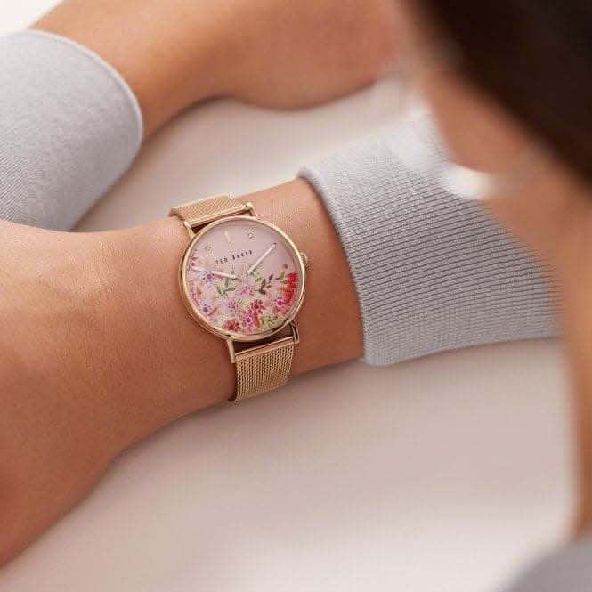 Ladies Phylipa Stainless Steel Rose Gold - Tone Watch BKPPHS237Ted Baker WatchesBKPPHS237UO
