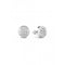 Ladies Rhodium Plated 10mm Logo Button Stud Earrings UBE02158RHGuess JewelleryUBE02158RH