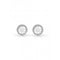Ladies Rhodium Plated 12mm 4G Logo & Pave Frame Stud Earrings UBE02161RHGuess JewelleryUBE02161RH