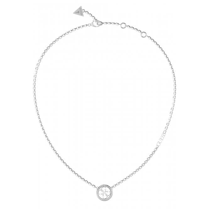 Ladies Rhodium Plated 16 - 18'' 4G Logo Necklace UBN02141RHGuess JewelleryUBN02141RH