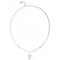 Ladies Rhodium Plated 16 - 18" Fine Chain 14mm Heart Necklace UBN02230RHGuess JewelleryUBN02230RH