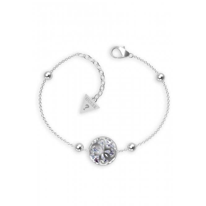 Ladies Rhodium Plated 4G Crystals Bracelet UBB01394RHLGuess JewelleryUBB01394RHL