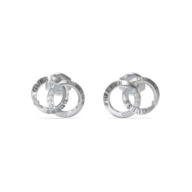 Ladies Rhodium Plated Forever Links Stud Earrings UBE02190RHGuess JewelleryUBE02190RH