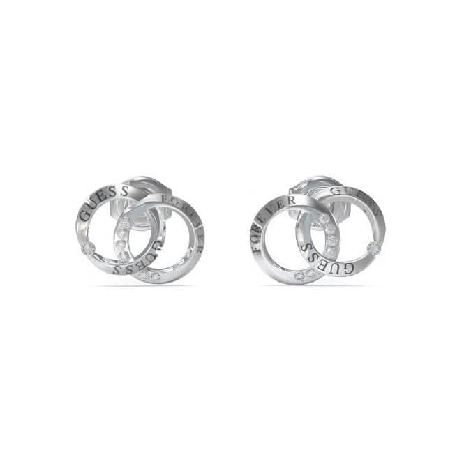Ladies Rhodium Plated Forever Links Stud Earrings UBE02190RHGuess JewelleryUBE02190RH