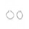 Ladies Rhodium Plated Twisted Crystals Hoop Earrings UBE01486RHGuess JewelleryUBE01486RH