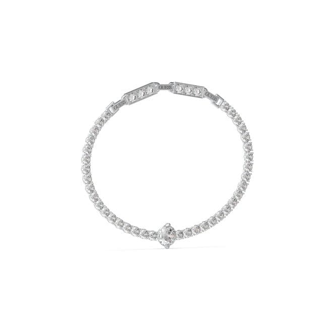 Ladies Round Solitaire Tennis Bracelet UBB04220RHGuess JewelleryUBB04220RH