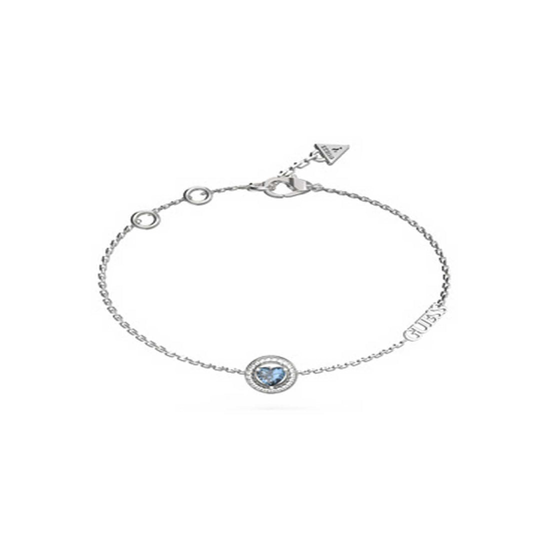 Ladies Solitaire Heart Crystal Bracelet UBB04668RHLSLGuess JewelleryUBB04668RHLSL