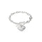 Ladies T - Bar Crystal Hearts Bracelet UBB04496RHLGuess JewelleryUBB04496RHL