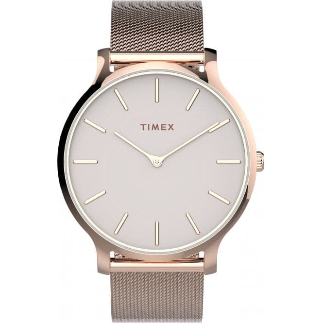 Ladies Transcend Rose Gold - Tone Watch TW2T73900Timex WatchesTW2T73900