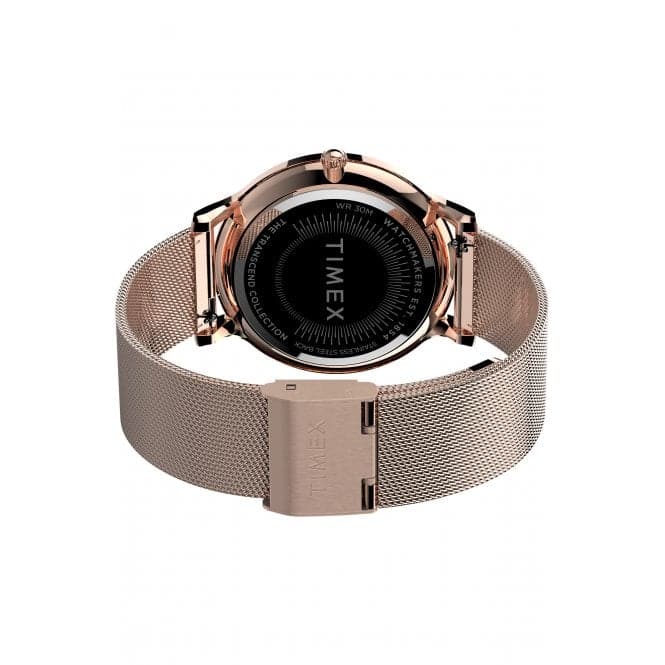 Ladies Transcend Rose Gold - Tone Watch TW2T73900Timex WatchesTW2T73900