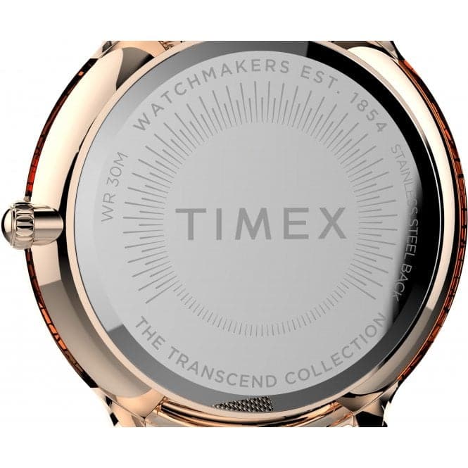 Ladies Transcend Rose Gold - Tone Watch TW2T73900Timex WatchesTW2T73900