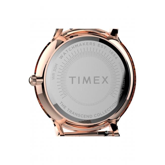 Ladies Transcend Rose Gold - Tone Watch TW2T73900Timex WatchesTW2T73900