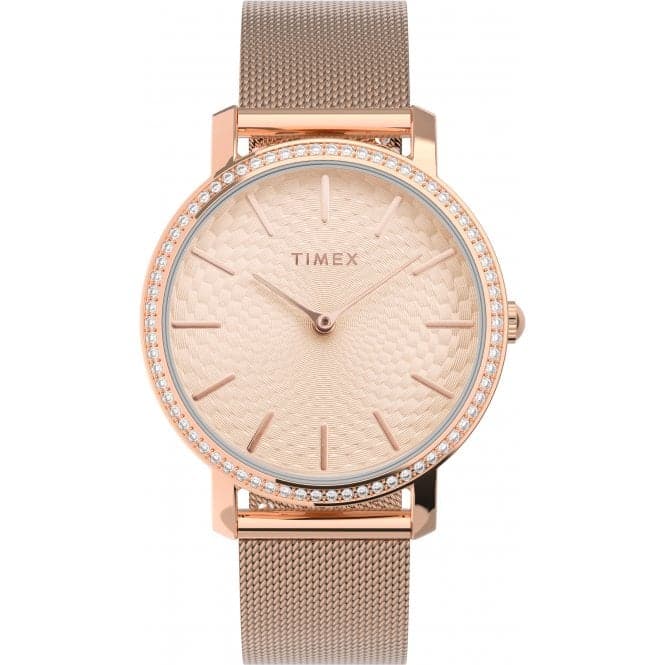 Ladies Transcend Rose Gold - Tone Watch TW2V52500Timex WatchesTW2V52500