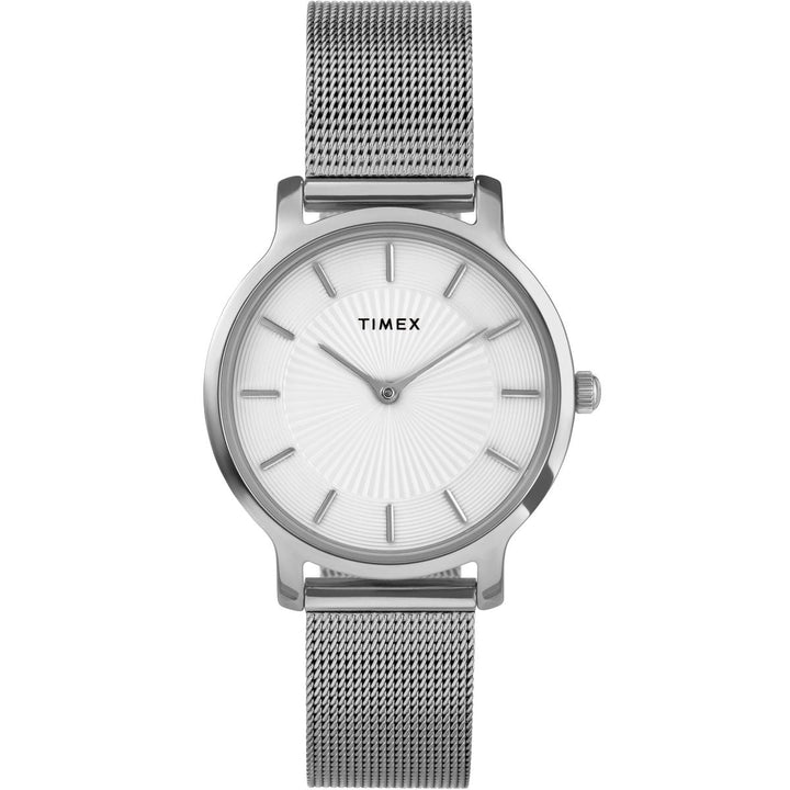 Ladies Transcend Silver Tone Watch TW2Y10200Timex WatchesTW2Y10200