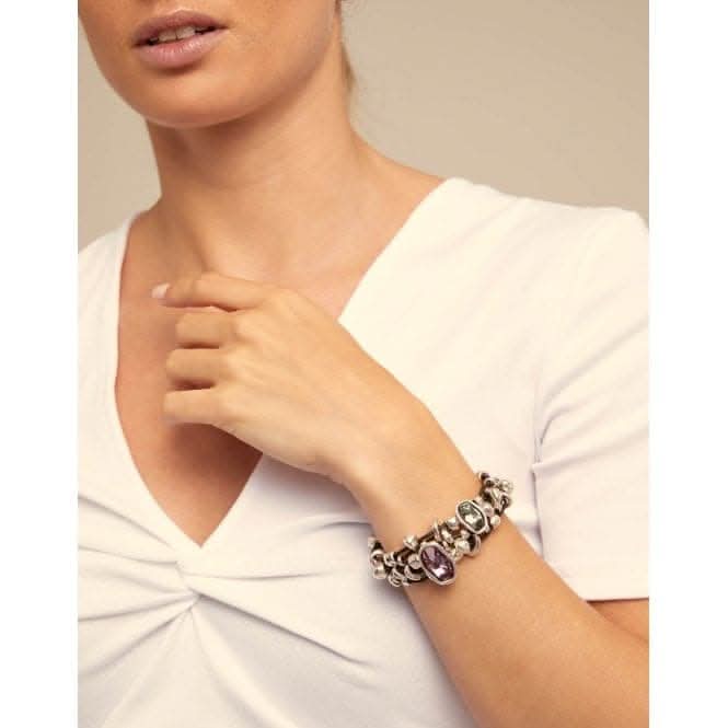 Lady Marmalade Multicolor Crystal Faceted Crystal BraceletUNOde50PUL1199RSAHUM0L