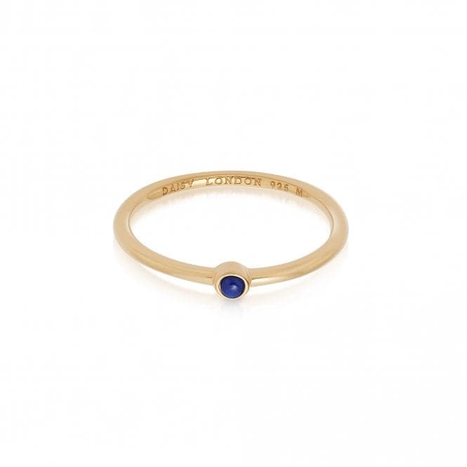 Lapis Healing Stone 18ct Gold Plated Ring HR1004_GPDaisyHR1004_GP_L