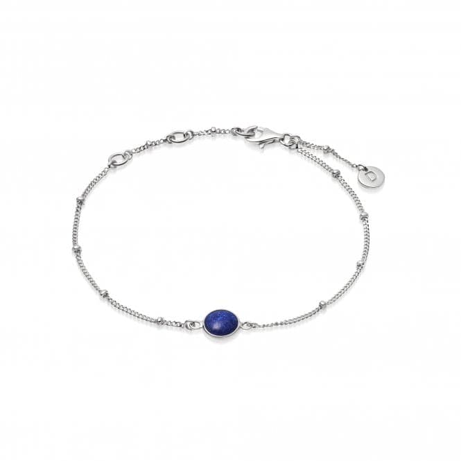 Lapis Healing Stone Bobble Silver Bracelet HBR1004_SLVDaisyHBR1004_SLV