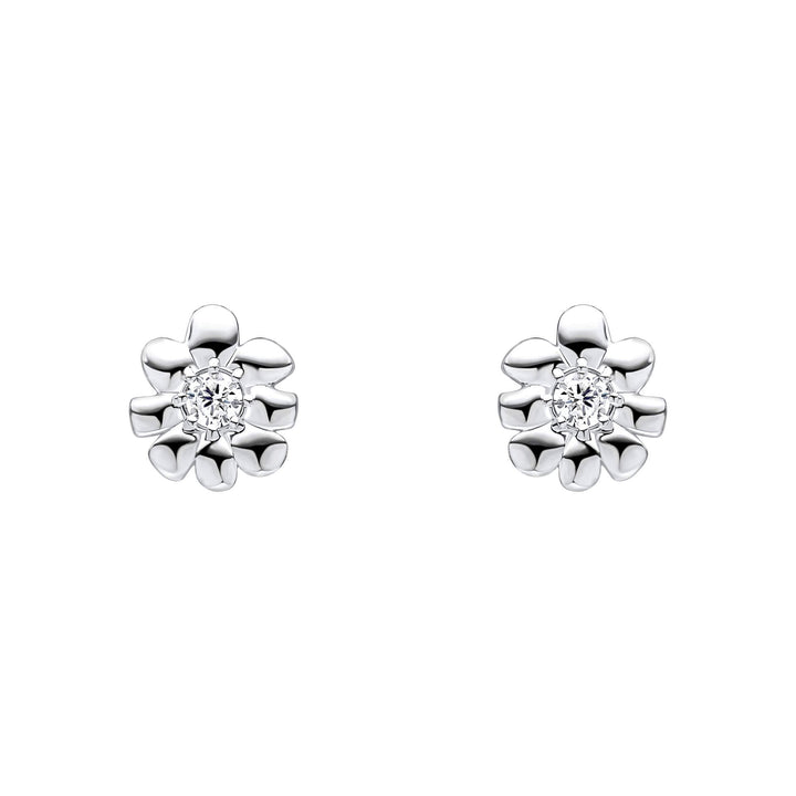 Laura Ashley Cosmos Silver Tone Flower Earrings E6522CLaura AshleyE6522C