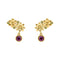 Laura Ashley Crosswell Gold Tone Purple Green Crystal Earrings E6510Laura AshleyE6510