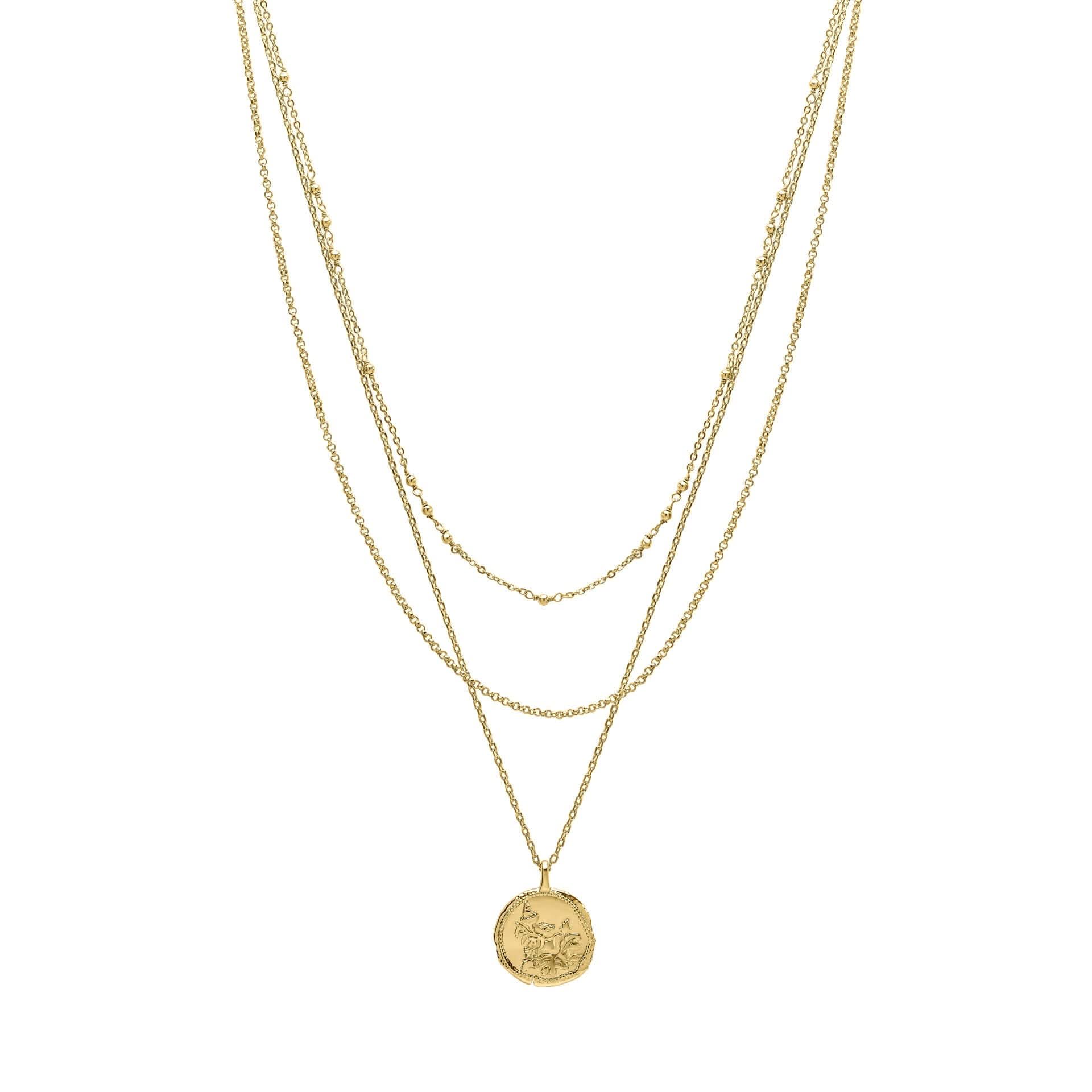 Laura Ashley Linaria Layered Necklace N4626 – Bold Statement