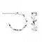 Leaf Vine 16mm Stud Hoop Earrings 5240HPDew5240HP