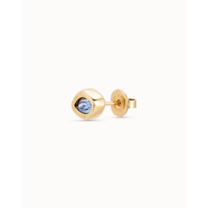 Leaky Blue Faceted Crystal Stud Piercing PIE0011AZUORO0U