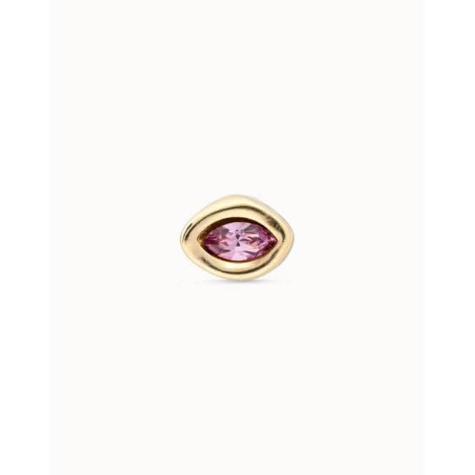 Leaky Stud Purple Faceted Crystal PiercingUNOde50PIE0011RSAORO0U