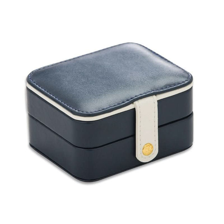 Square Leather Portable Jewelry Box