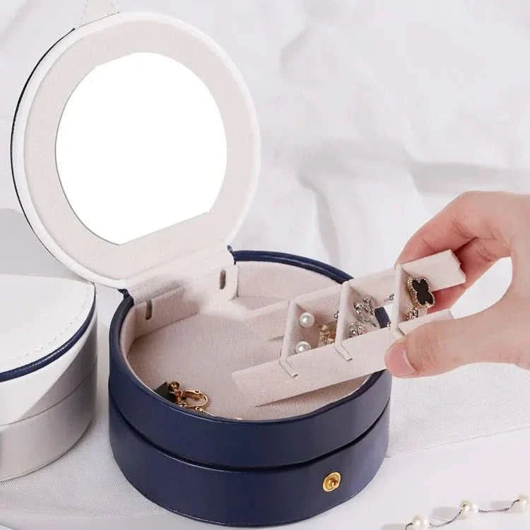 Leather Portable Jewellery Box