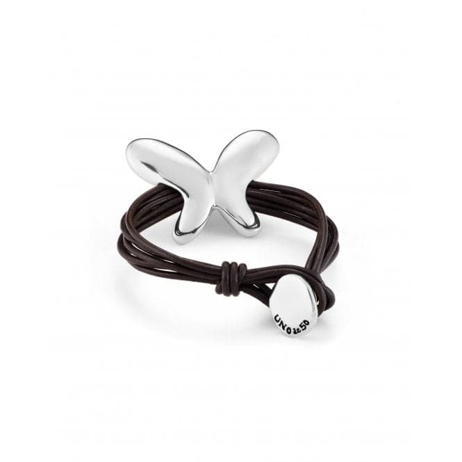 Leather Straps Butterfly Effect Bracelet PUL2377MARMTLUNOde50PUL2377MARMTL