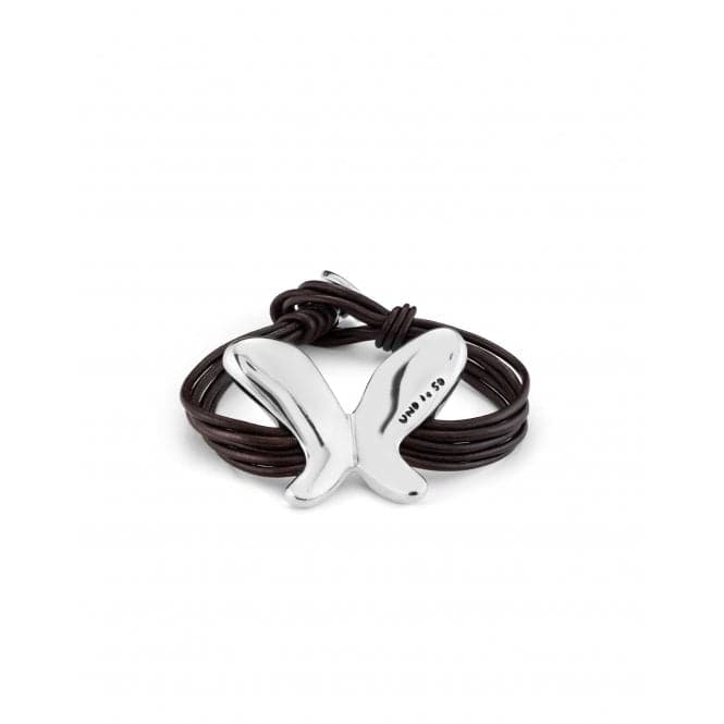 Leather Straps Butterfly Effect Bracelet PUL2377MARMTLUNOde50PUL2377MARMTL