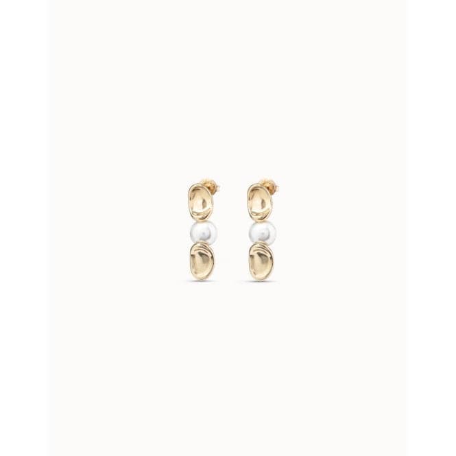 Legend White Metal Pearl Shell EarringsUNOde50PEN0890ORO0000U