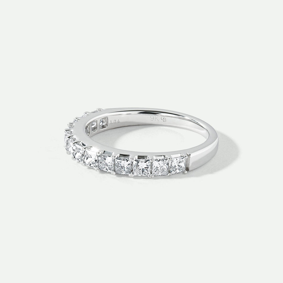 Leona | 9ct White Gold 1ct tw Lab Grown Diamond Eternity Band RingCreated BrillianceBA0073985 - M