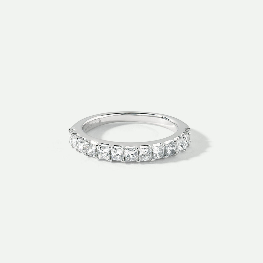 Leona | 9ct White Gold 1ct tw Lab Grown Diamond Eternity Band RingCreated BrillianceBA0073985 - M