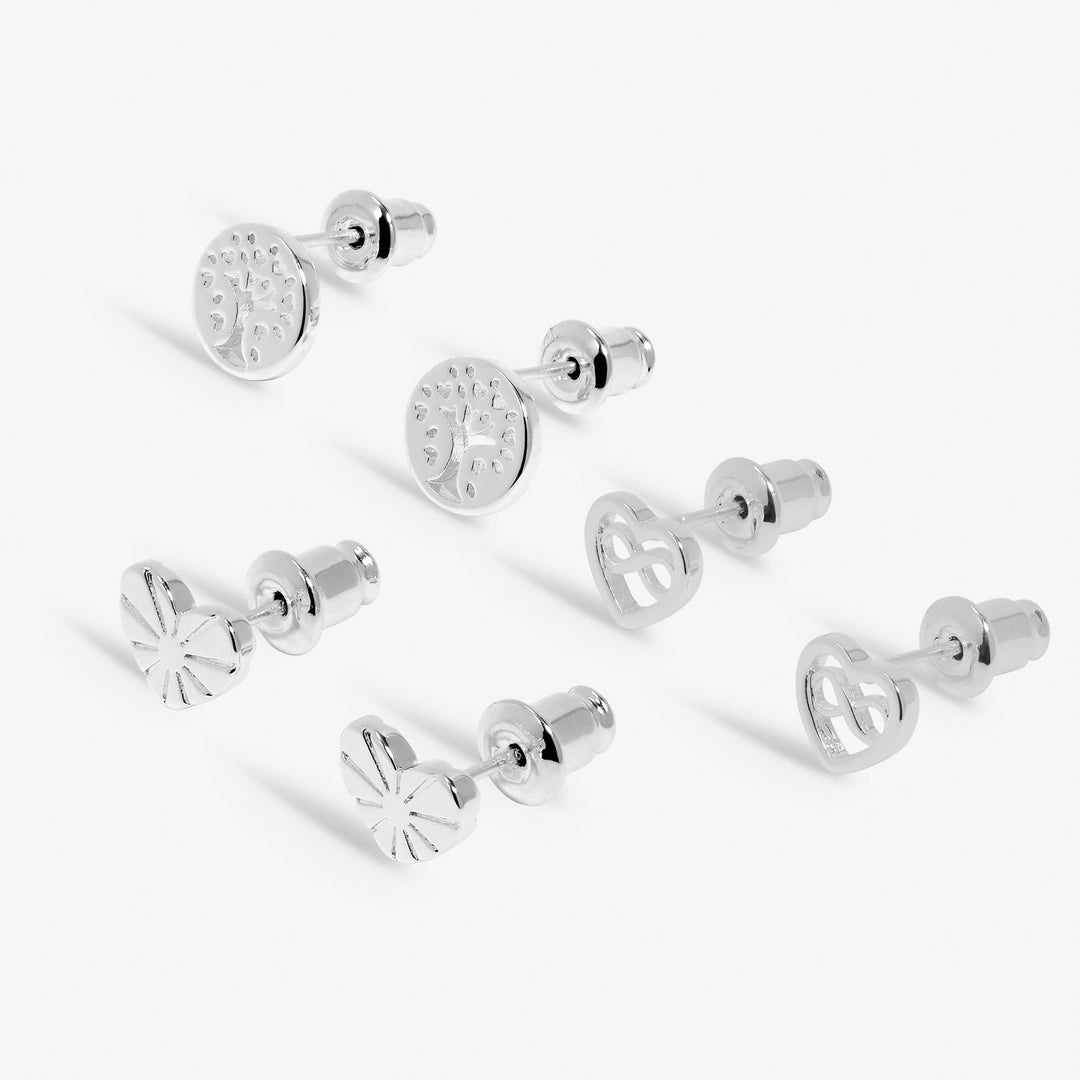 Lifes A Charm Family Silver Plated Earrings 7850Joma Jewellery7850