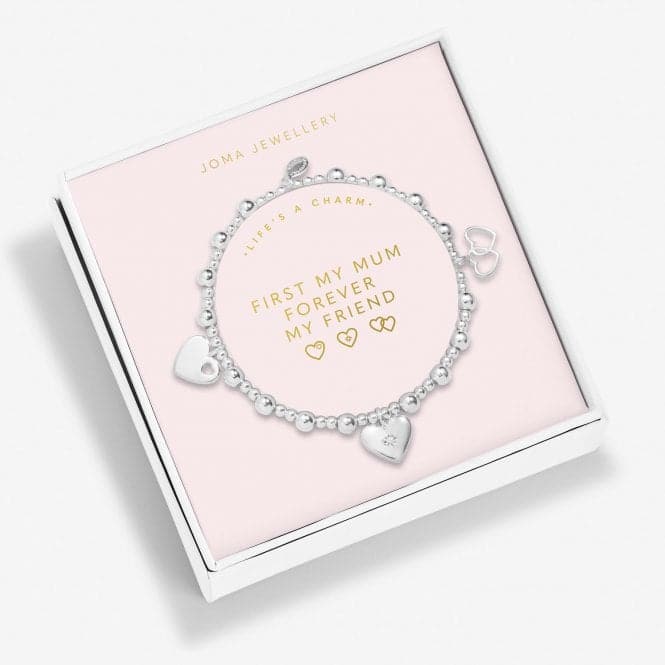 Life's A Charm First My Mum Forever My Friend Silver Plated 17.5cm Bracelet 6910Joma Jewellery6910