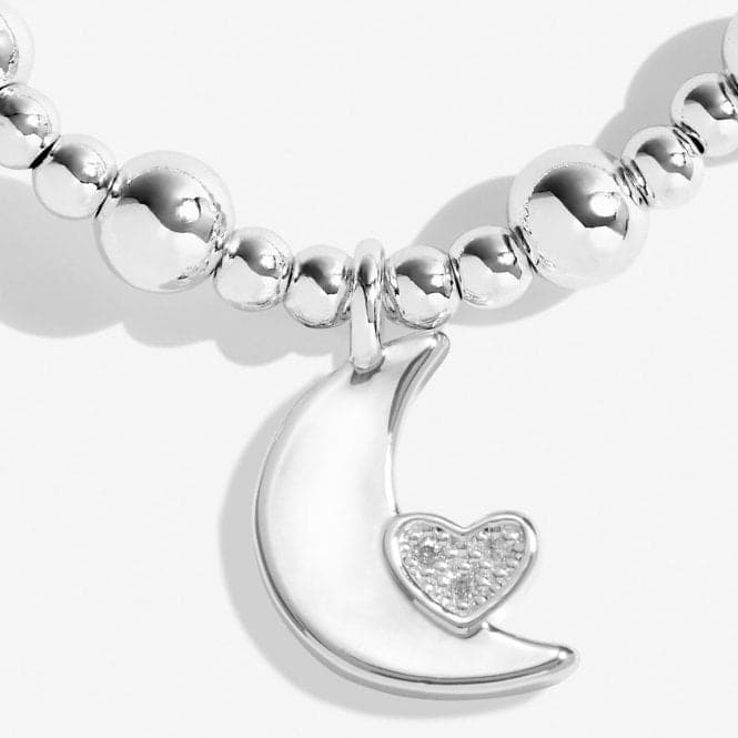 Life's A Charm Love You To the Moon Back Mum Silver Plated 17.5cm Bracelet 6911Joma Jewellery6911