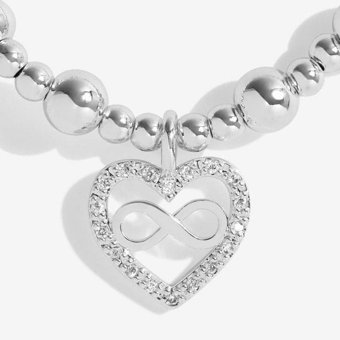 Life's A Charm Lovely Friend Silver Charm 17.5cm Stretch Bracelet 5317Joma Jewellery5317