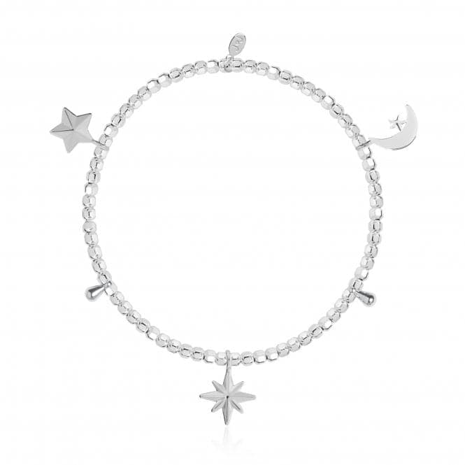 Life's A Charm Magical Moments Silver Charm 17.5cm Stretch Bracelet 3900Joma Jewellery3900