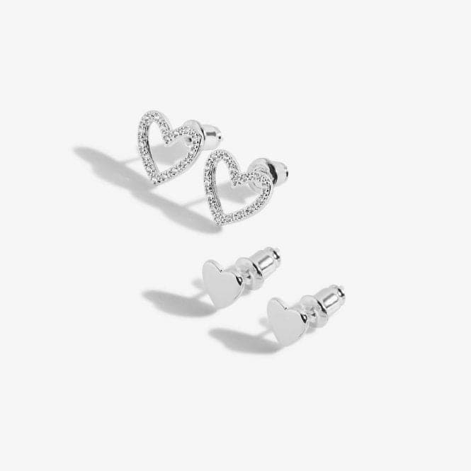 Lila Heart Earring Duo 5913Joma Jewellery5913