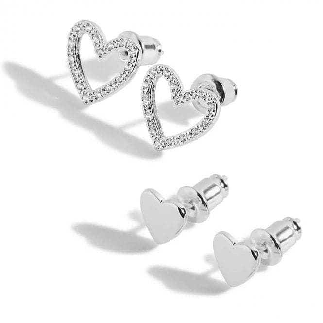 Lila Heart Earring Duo 5913Joma Jewellery5913